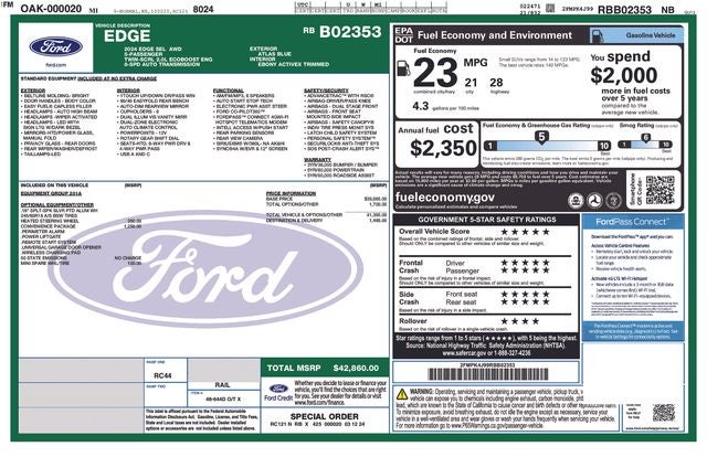 ford edge 2024 2FMPK4J99RBB02353 image ford edge 2024 2FMPK4J99RBB02353 image