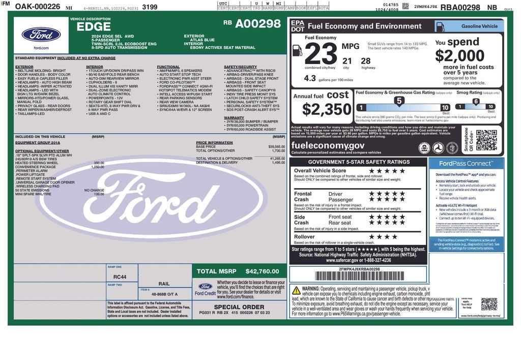ford edge 2024 2FMPK4J9XRBA00298 image ford edge 2024 2FMPK4J9XRBA00298 image