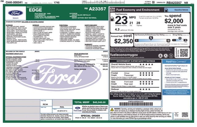 ford edge 2024 2FMPK4J95RBA23357 image ford edge 2024 2FMPK4J95RBA23357 image