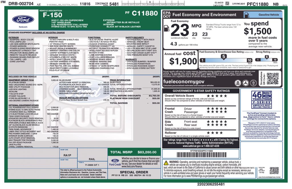 ford f-150 2023 1FTFW1ED0PFC11880 image ford f-150 2023 1FTFW1ED0PFC11880 image