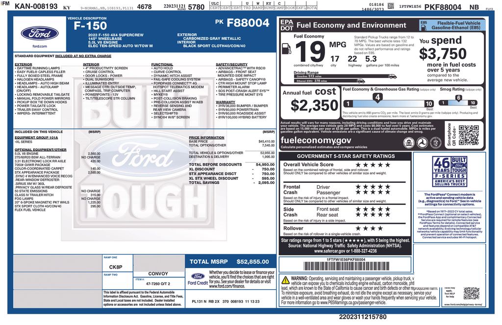 ford f-150 2023 1FTFW1E56PKF88004 image ford f-150 2023 1FTFW1E56PKF88004 image