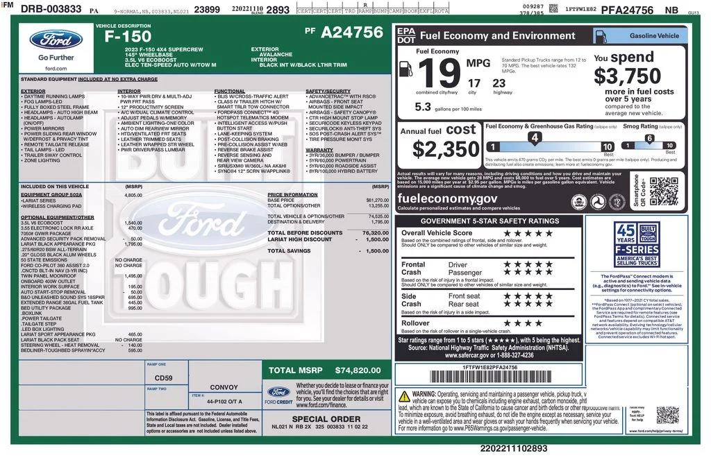 ford f-150 2023 1FTFW1E82PFA24756 image ford f-150 2023 1FTFW1E82PFA24756 image