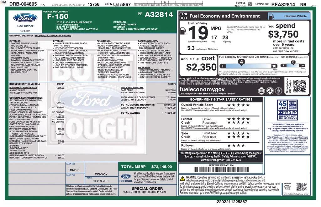 ford f-150 2023 1FTFW1E88PFA32814 image ford f-150 2023 1FTFW1E88PFA32814 image