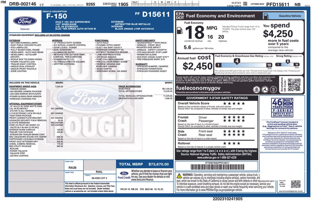 ford f-150 2023 1FTEW1E82PFD15611 image ford f-150 2023 1FTEW1E82PFD15611 image