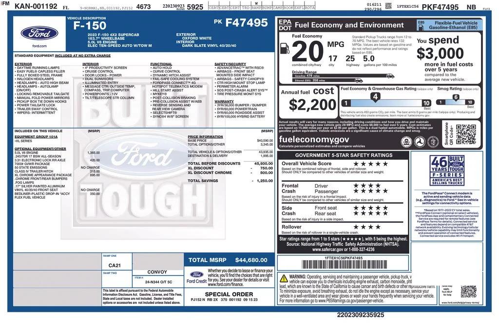 ford f-150 2023 1FTEX1C56PKF47495 image ford f-150 2023 1FTEX1C56PKF47495 image