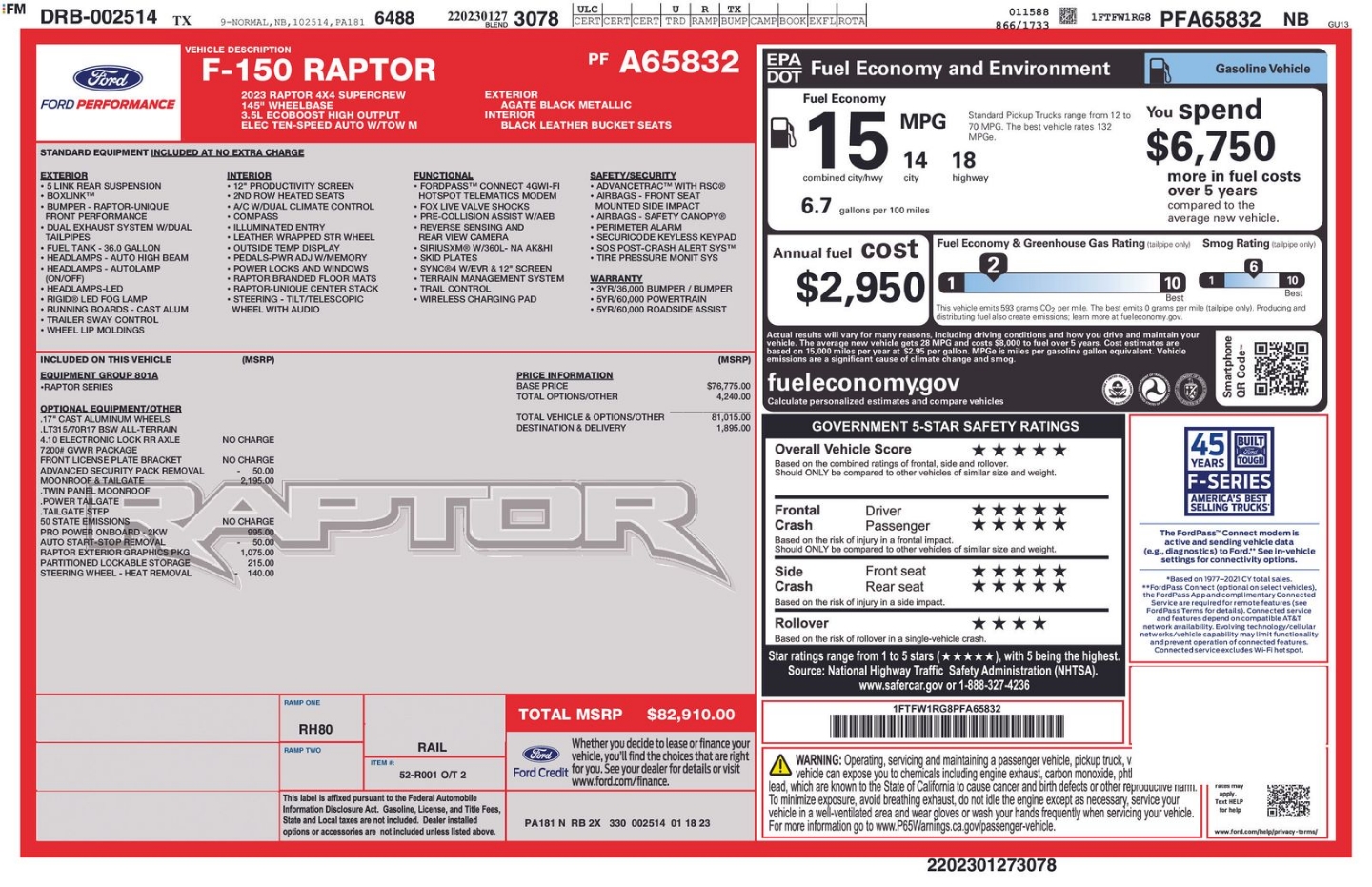 ford f-150 2023 1FTFW1RG8PFA65832 image ford f-150 2023 1FTFW1RG8PFA65832 image