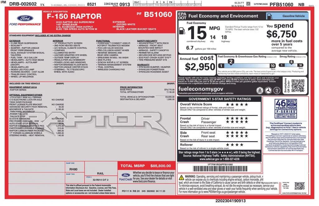 ford f-150 2023 1FTFW1RG6PFB51060 image ford f-150 2023 1FTFW1RG6PFB51060 image