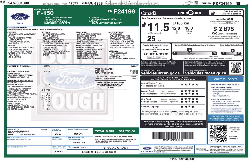 ford f-150 2023 1FTEW1EP6PKF24199 image ford f-150 2023 1FTEW1EP6PKF24199 image