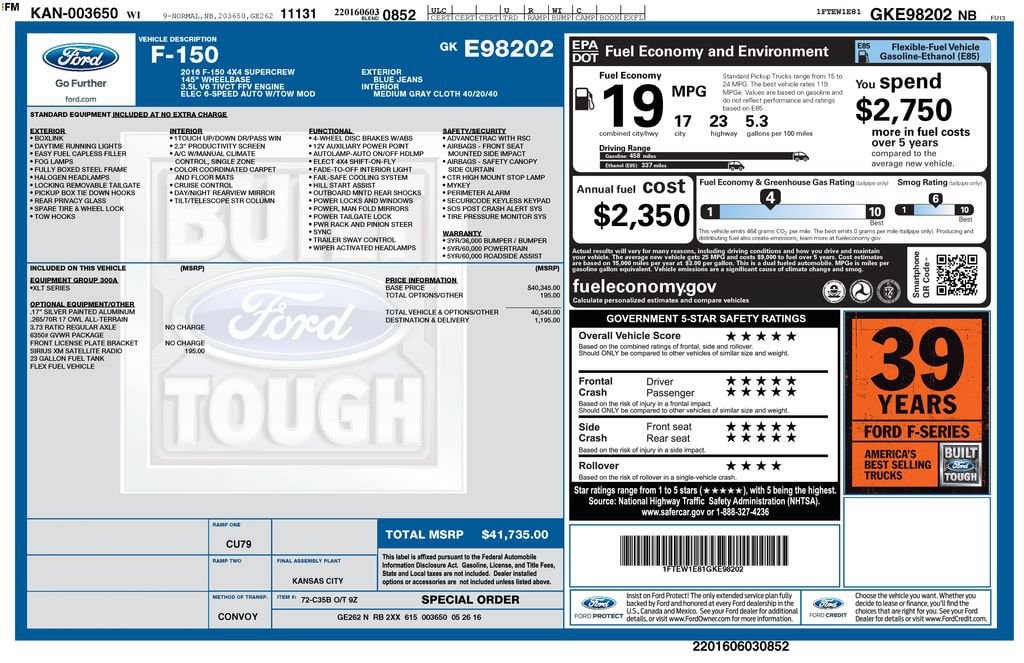 ford f-150 2016 1FTEW1E81GKE98202 image ford f-150 2016 1FTEW1E81GKE98202 image