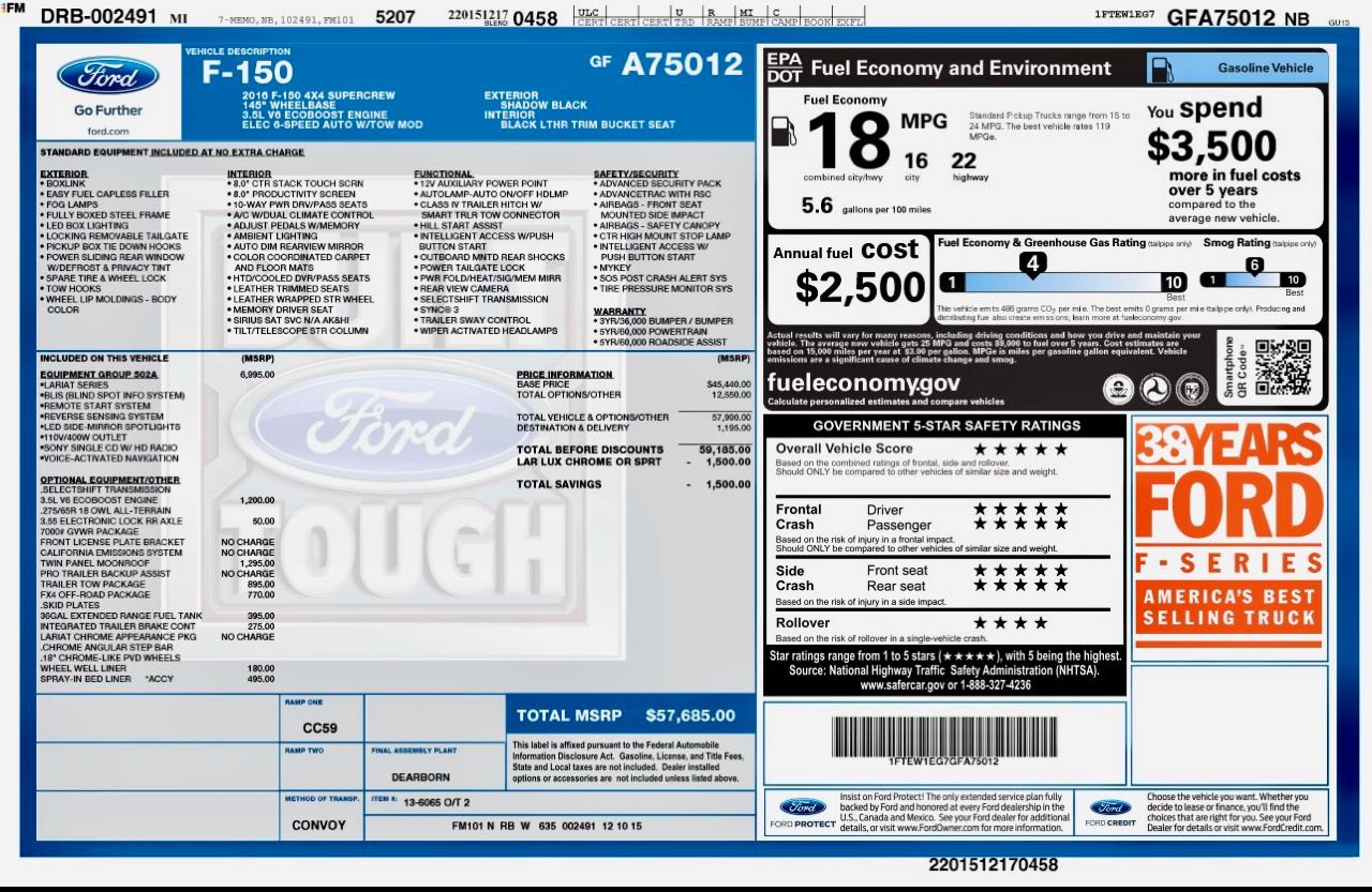 ford f-150 2016 1FTEW1EG7GFA75012 image ford f-150 2016 1FTEW1EG7GFA75012 image