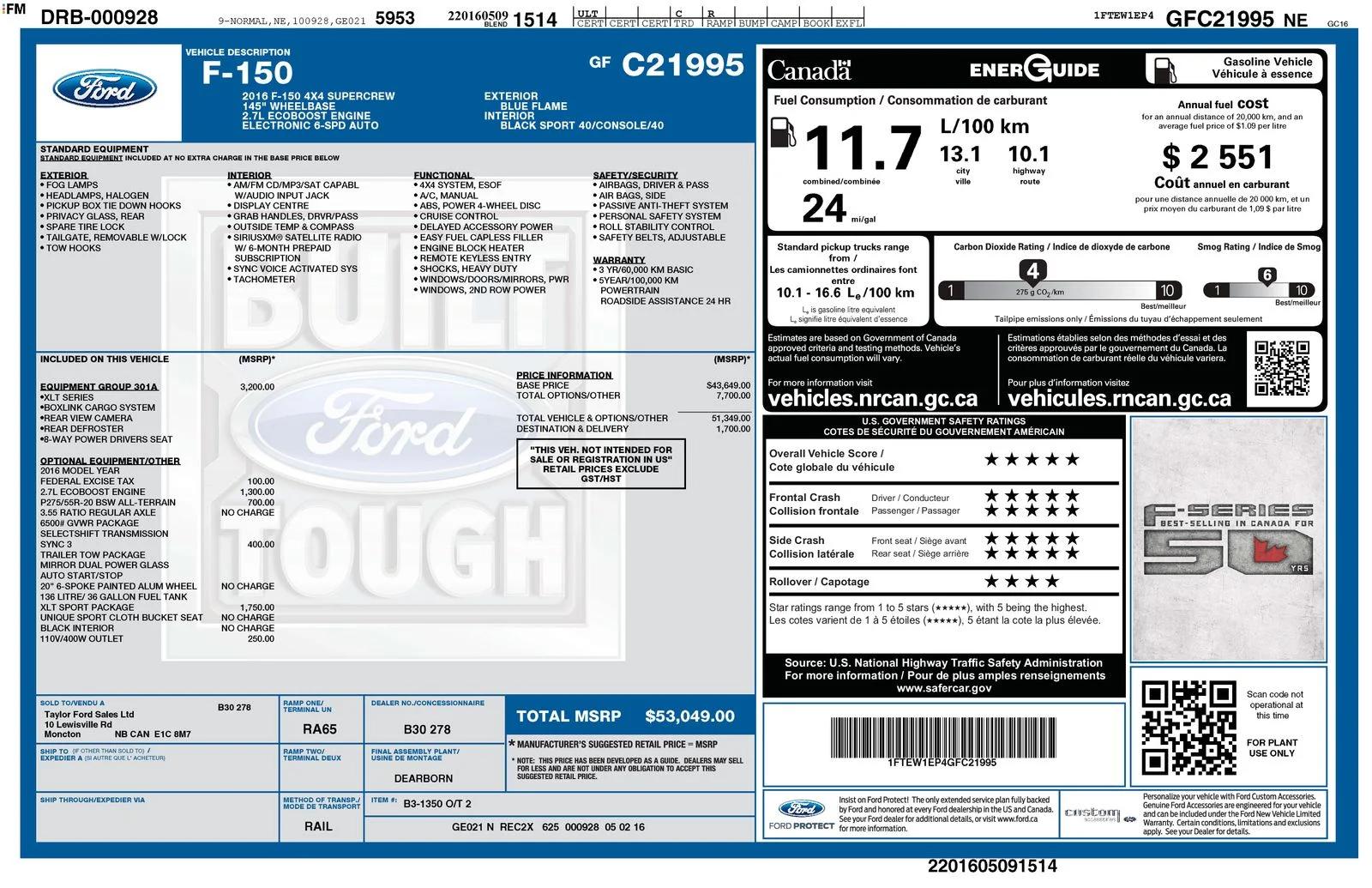 ford f-150 2016 1FTEW1EP4GFC21995 image