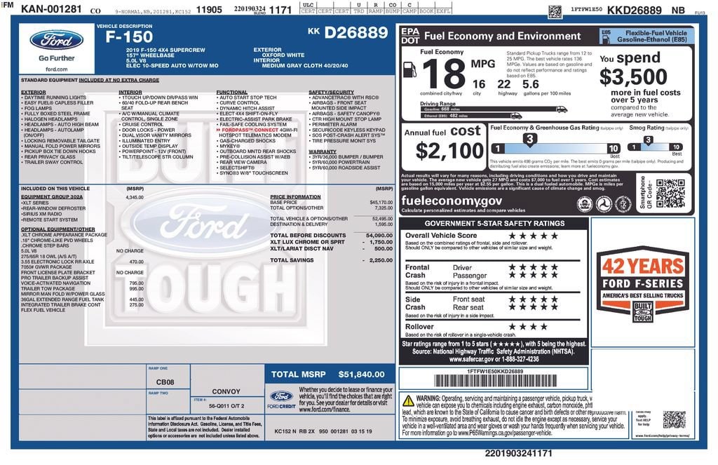ford f-150 2019 1FTFW1E50KKD26889 image ford f-150 2019 1FTFW1E50KKD26889 image