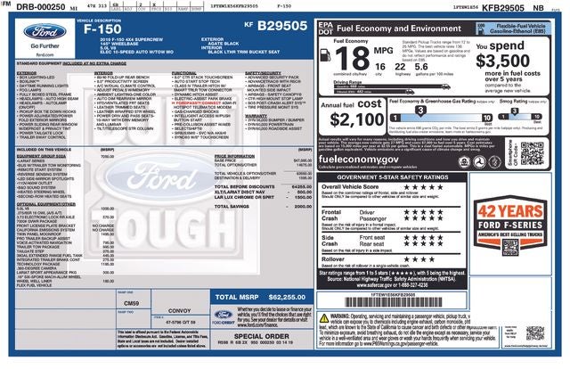 ford f-150 2019 1FTEW1E56KFB29505 image ford f-150 2019 1FTEW1E56KFB29505 image