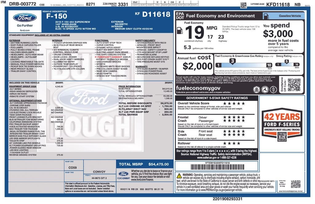 ford f-150 2019 1FTEW1E4XKFD11618 image ford f-150 2019 1FTEW1E4XKFD11618 image