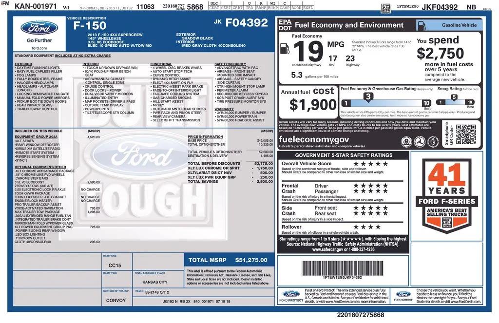 ford f-150 2018 1FTEW1EG0JKF04392 image ford f-150 2018 1FTEW1EG0JKF04392 image
