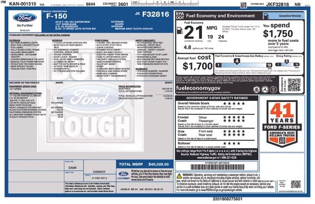 ford f-150 2018 1FTEW1EP1JKF32816 image ford f-150 2018 1FTEW1EP1JKF32816 image