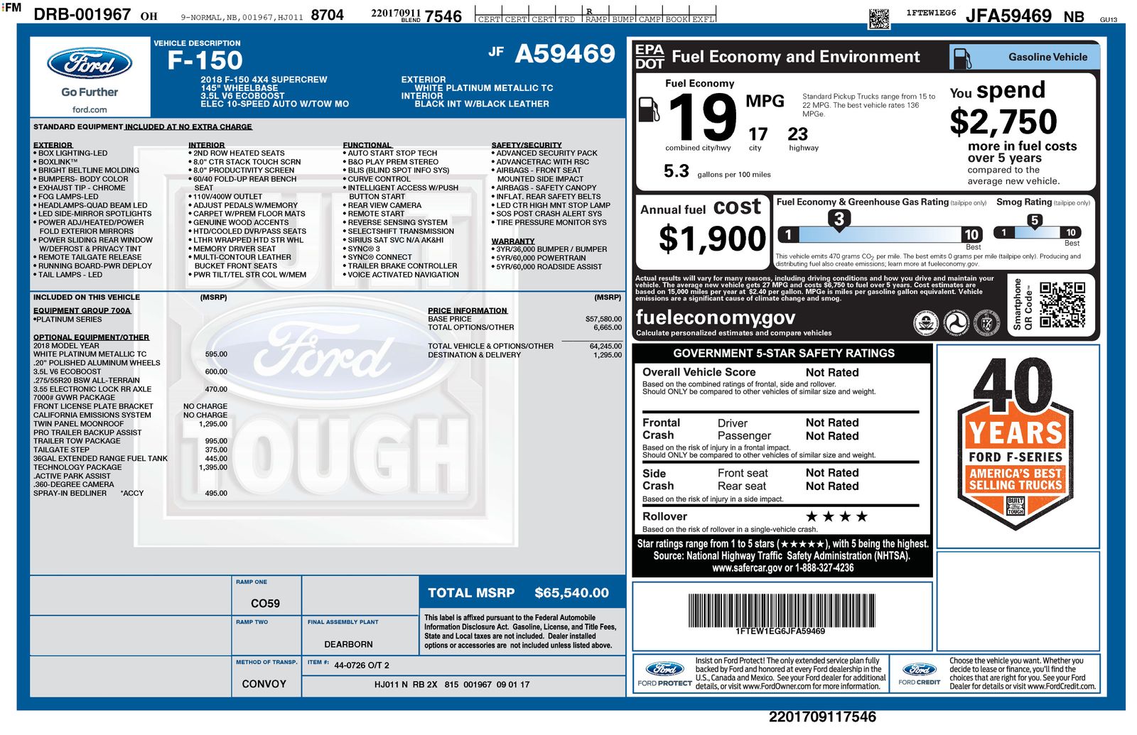 ford f-150 2018 1FTEW1EG6JFA59469 image ford f-150 2018 1FTEW1EG6JFA59469 image