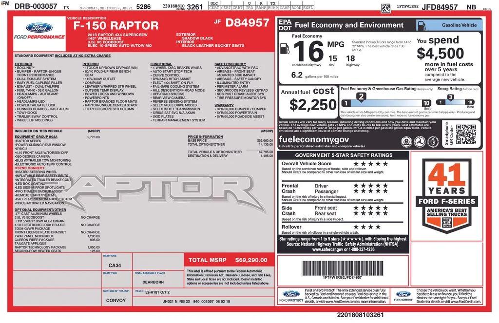 ford f-150 2018 1FTFW1RG2JFD84957 image ford f-150 2018 1FTFW1RG2JFD84957 image