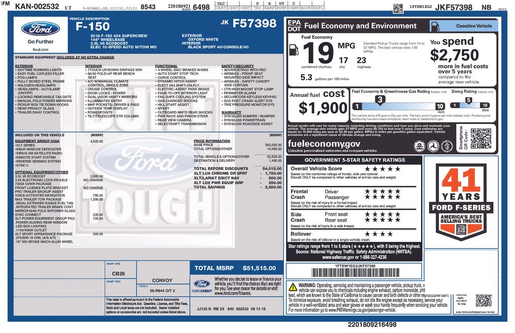 ford f-150 2018 1FTEW1EG2JKF57398 image ford f-150 2018 1FTEW1EG2JKF57398 image