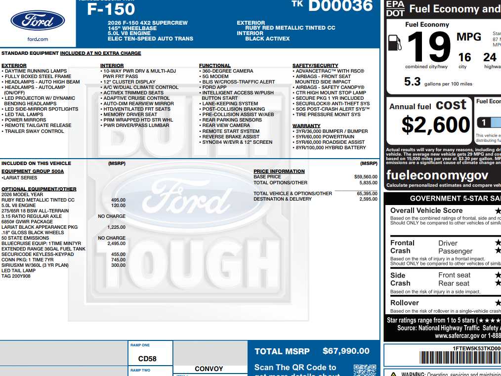 ford f-150 2026 1FTEW5K53TKD00036 image ford f-150 2026 1FTEW5K53TKD00036 image
