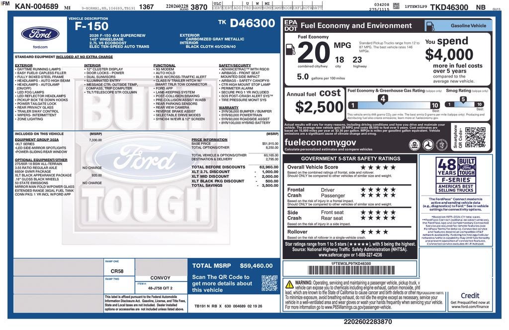 ford f-150 2026 1FTEW3LP9TKD46300 image ford f-150 2026 1FTEW3LP9TKD46300 image