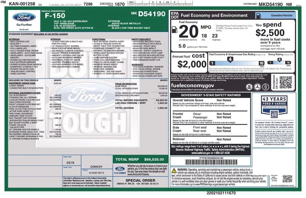 ford f-150 2021 1FTFW1E82MKD54190 image ford f-150 2021 1FTFW1E82MKD54190 image