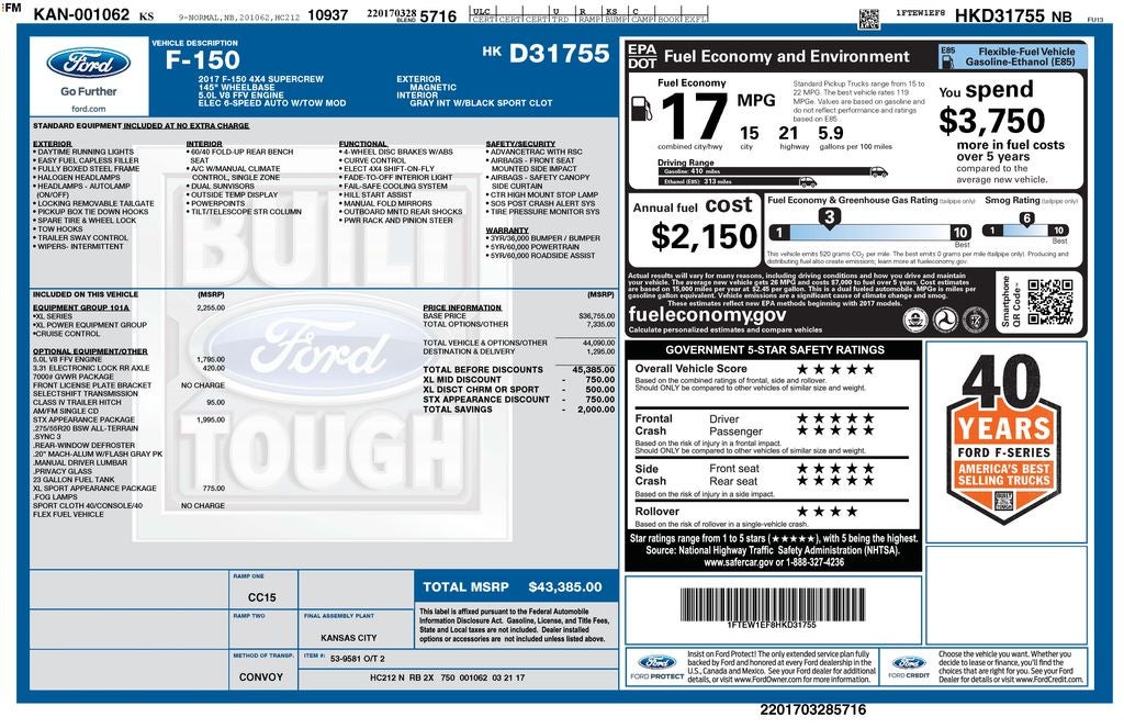ford f-150 2017 1FTEW1EF8HKD31755 image ford f-150 2017 1FTEW1EF8HKD31755 image