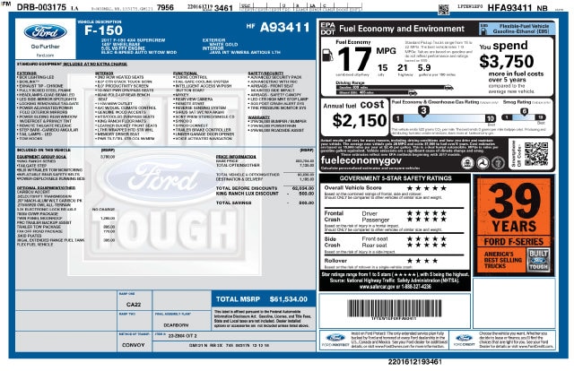 ford f-150 2017 1FTEW1EF0HFA93411 image ford f-150 2017 1FTEW1EF0HFA93411 image