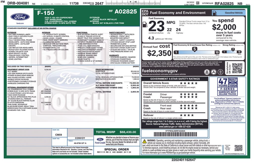 ford f-150 2024 1FTFW3LD8RFA02825 image ford f-150 2024 1FTFW3LD8RFA02825 image