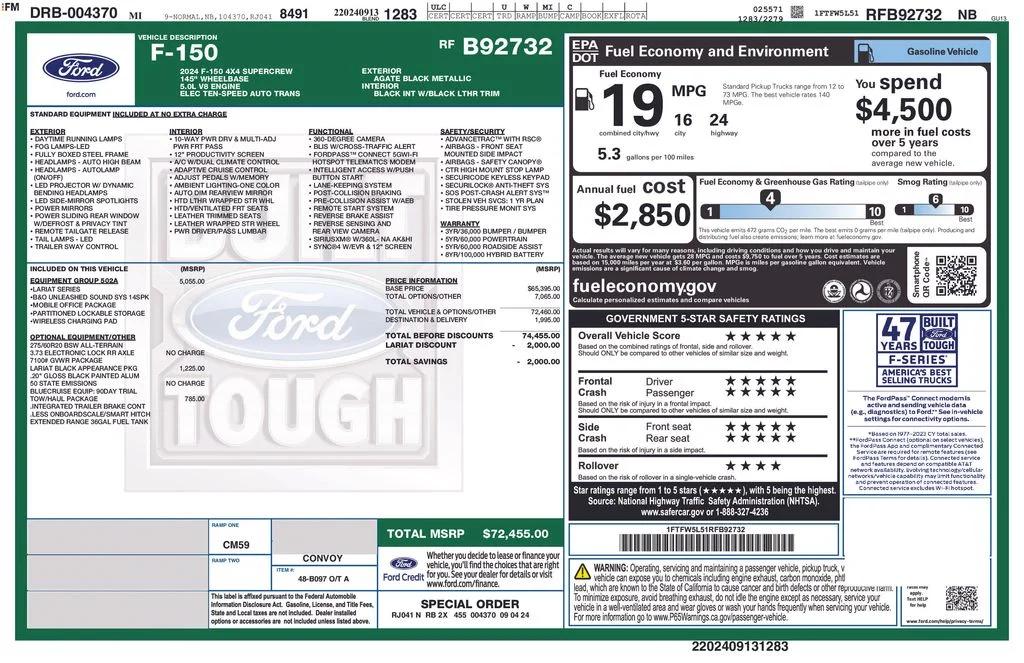 ford f-150 2024 1FTFW5L51RFB92732 image ford f-150 2024 1FTFW5L51RFB92732 image