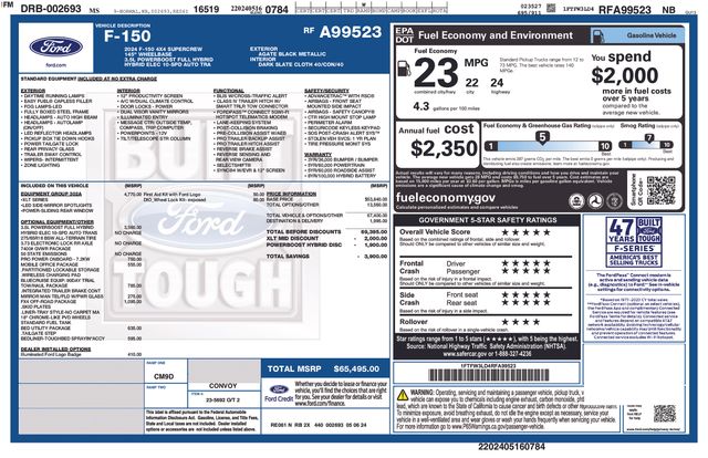 ford f-150 2024 1FTFW3LD4RFA99523 image ford f-150 2024 1FTFW3LD4RFA99523 image