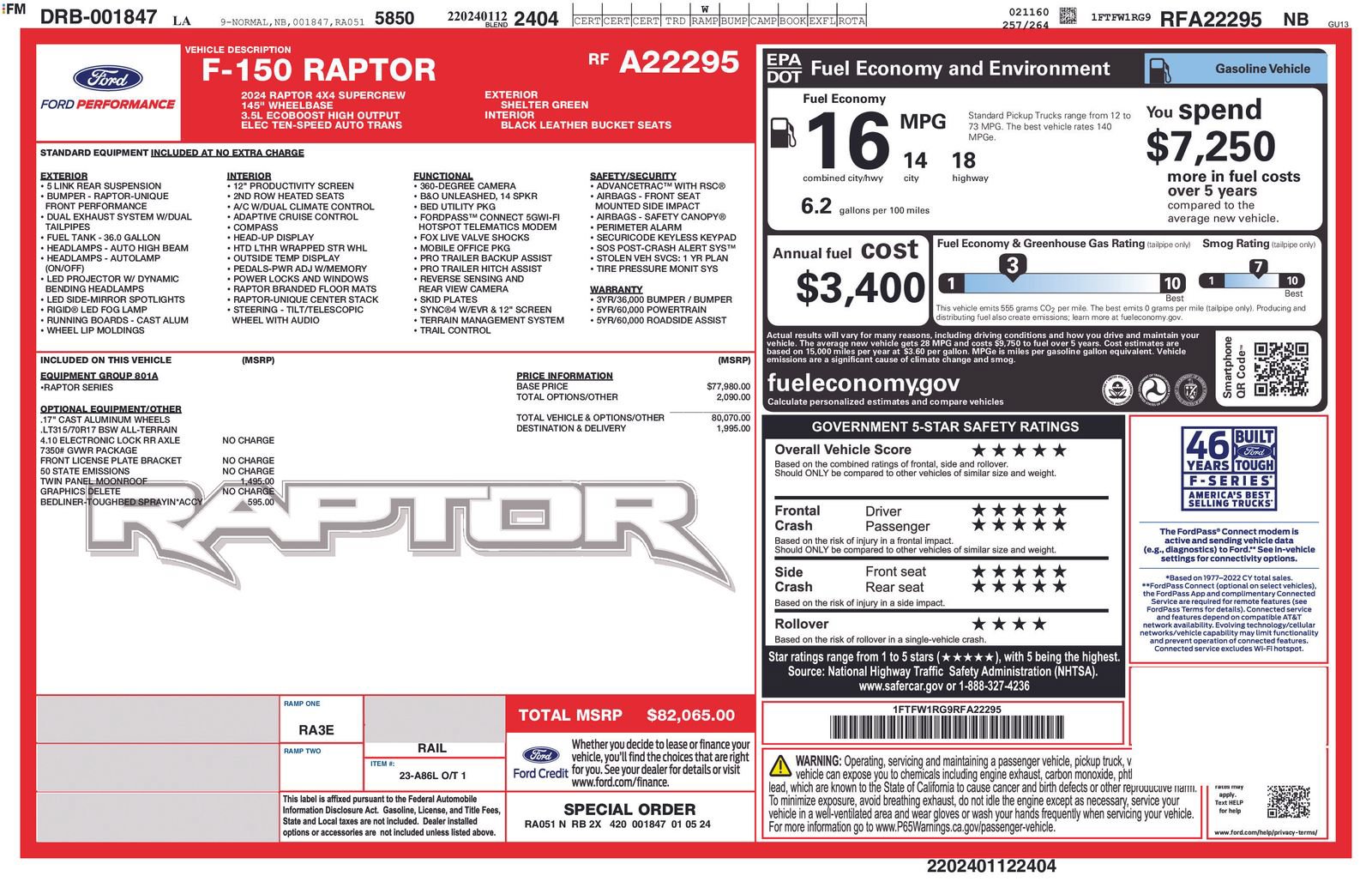 ford f-150 2024 1FTFW1RG9RFA22295 image ford f-150 2024 1FTFW1RG9RFA22295 image