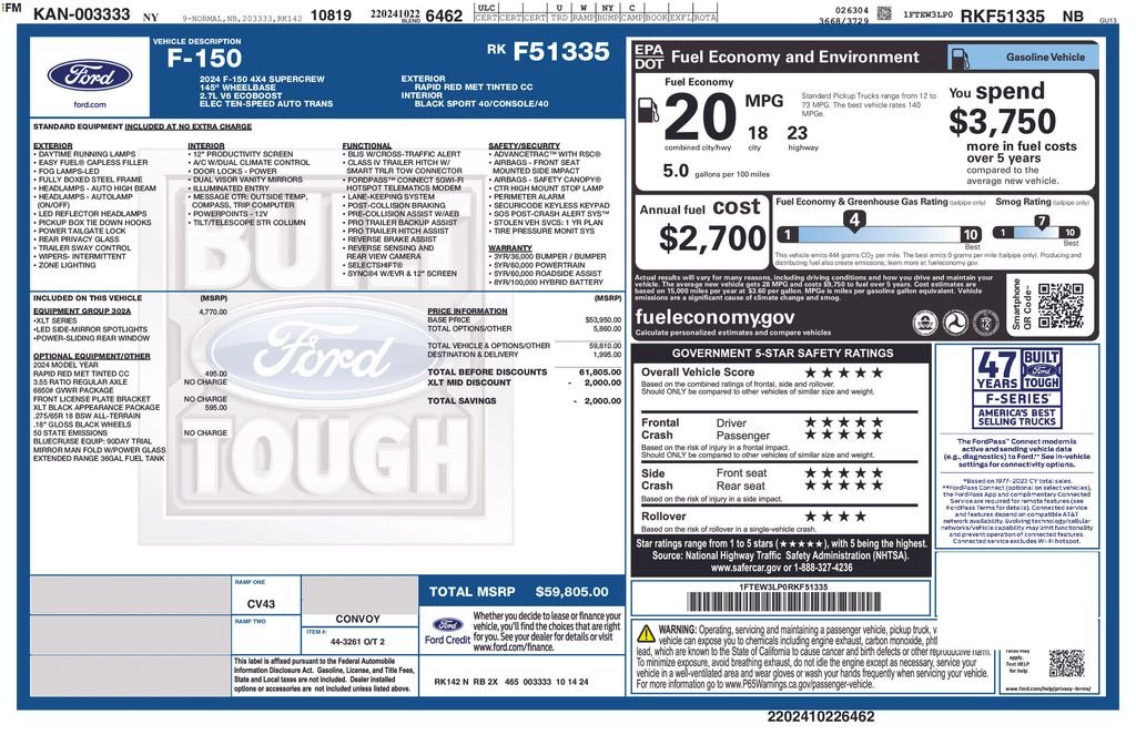 ford f-150 2024 1FTEW3LP0RKF51335 image ford f-150 2024 1FTEW3LP0RKF51335 image