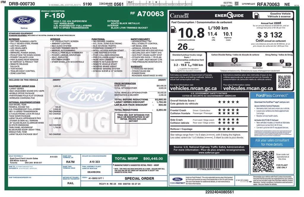 ford f-150 2024 1FTFW5LD0RFA70063 image ford f-150 2024 1FTFW5LD0RFA70063 image