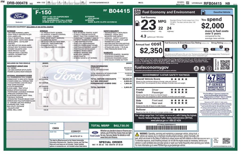 ford f-150 2024 1FTFW3LD6RFB04415 image ford f-150 2024 1FTFW3LD6RFB04415 image