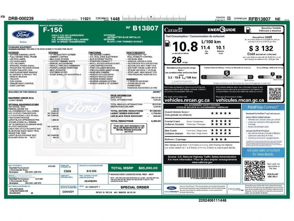 ford f-150 2024 1FTFW5LD8RFB13807 image ford f-150 2024 1FTFW5LD8RFB13807 image