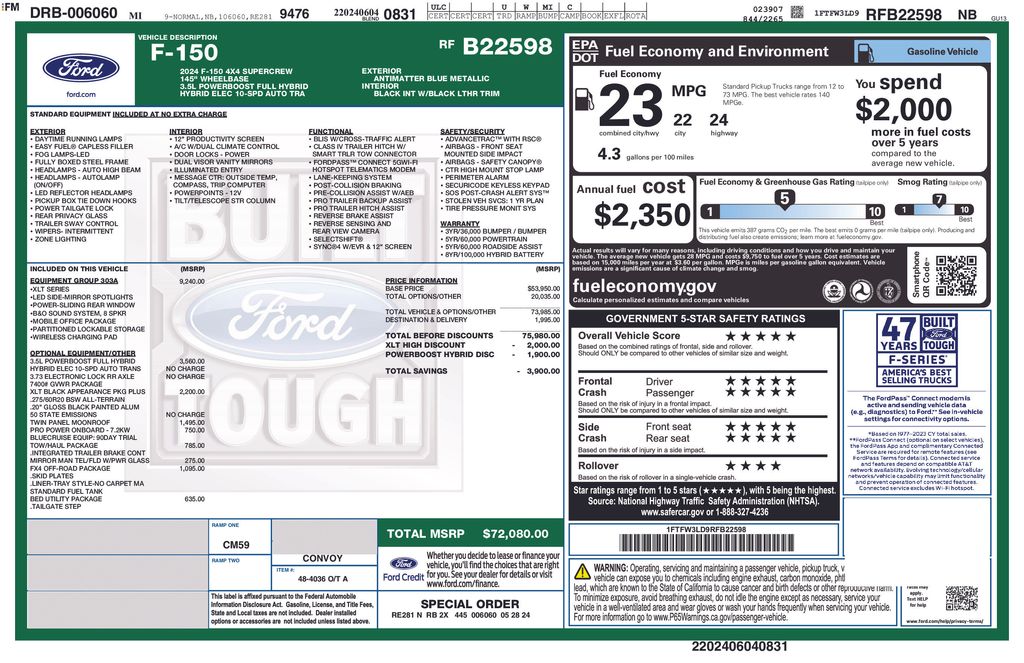 ford f-150 2024 1FTFW3LD9RFB22598 image ford f-150 2024 1FTFW3LD9RFB22598 image