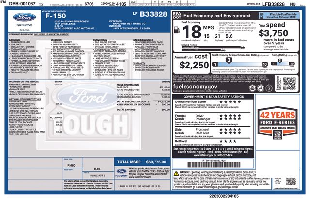 ford f-150 2020 1FTEW1E54LFB33828 image ford f-150 2020 1FTEW1E54LFB33828 image