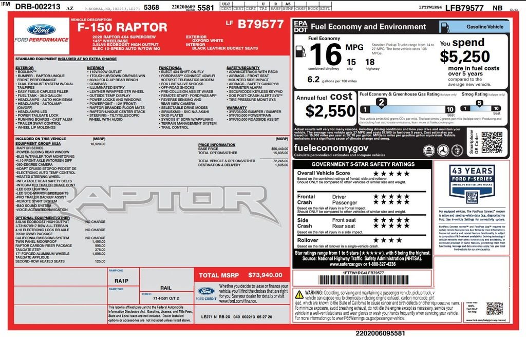 ford f-150 2020 1FTFW1RG4LFB79577 image ford f-150 2020 1FTFW1RG4LFB79577 image