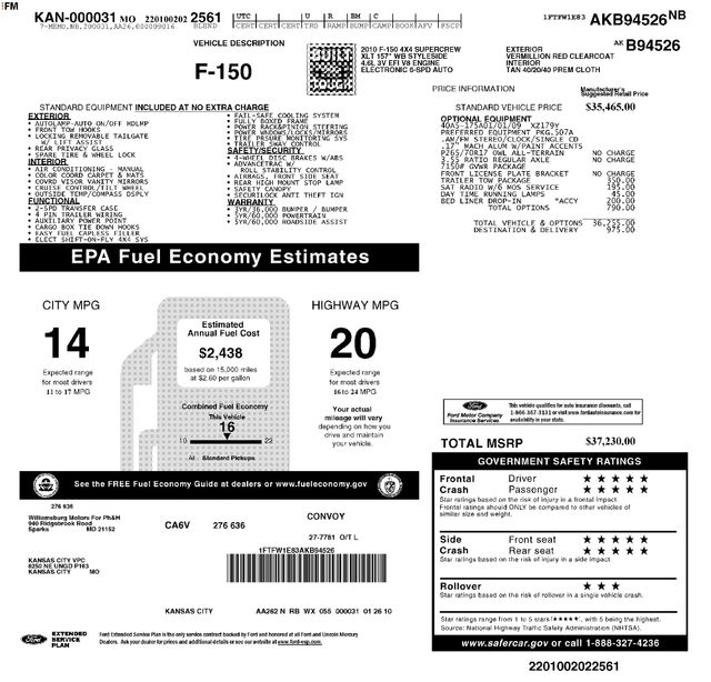 ford f-150 2010 1FTFW1E83AKB94526 image ford f-150 2010 1FTFW1E83AKB94526 image