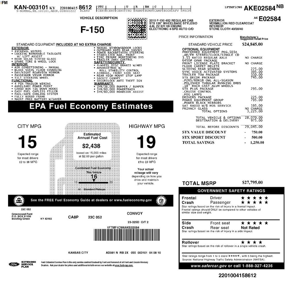 ford f-150 2010 1FTMF1CW6AKE02584 image ford f-150 2010 1FTMF1CW6AKE02584 image