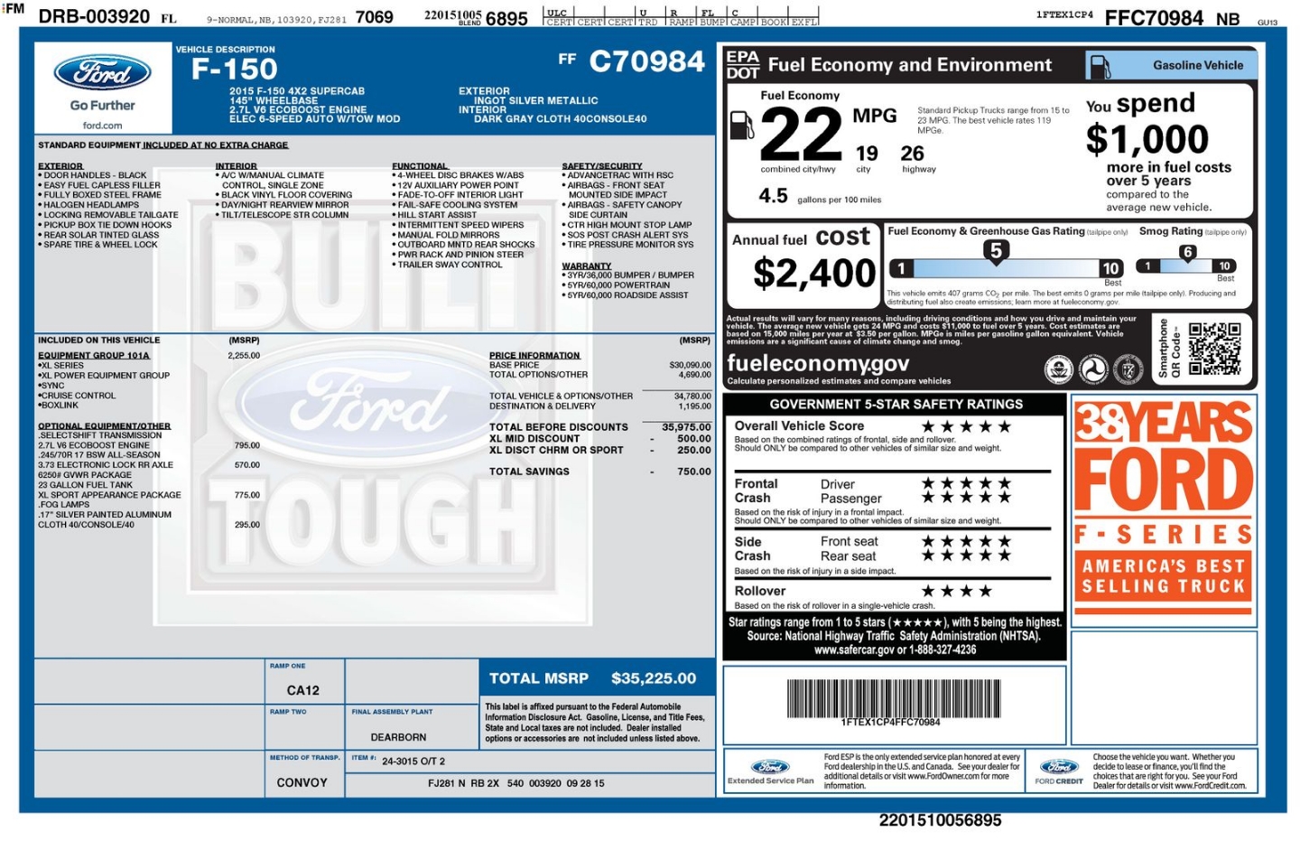 ford f-150 2015 1FTEX1CP4FFC70984 image ford f-150 2015 1FTEX1CP4FFC70984 image