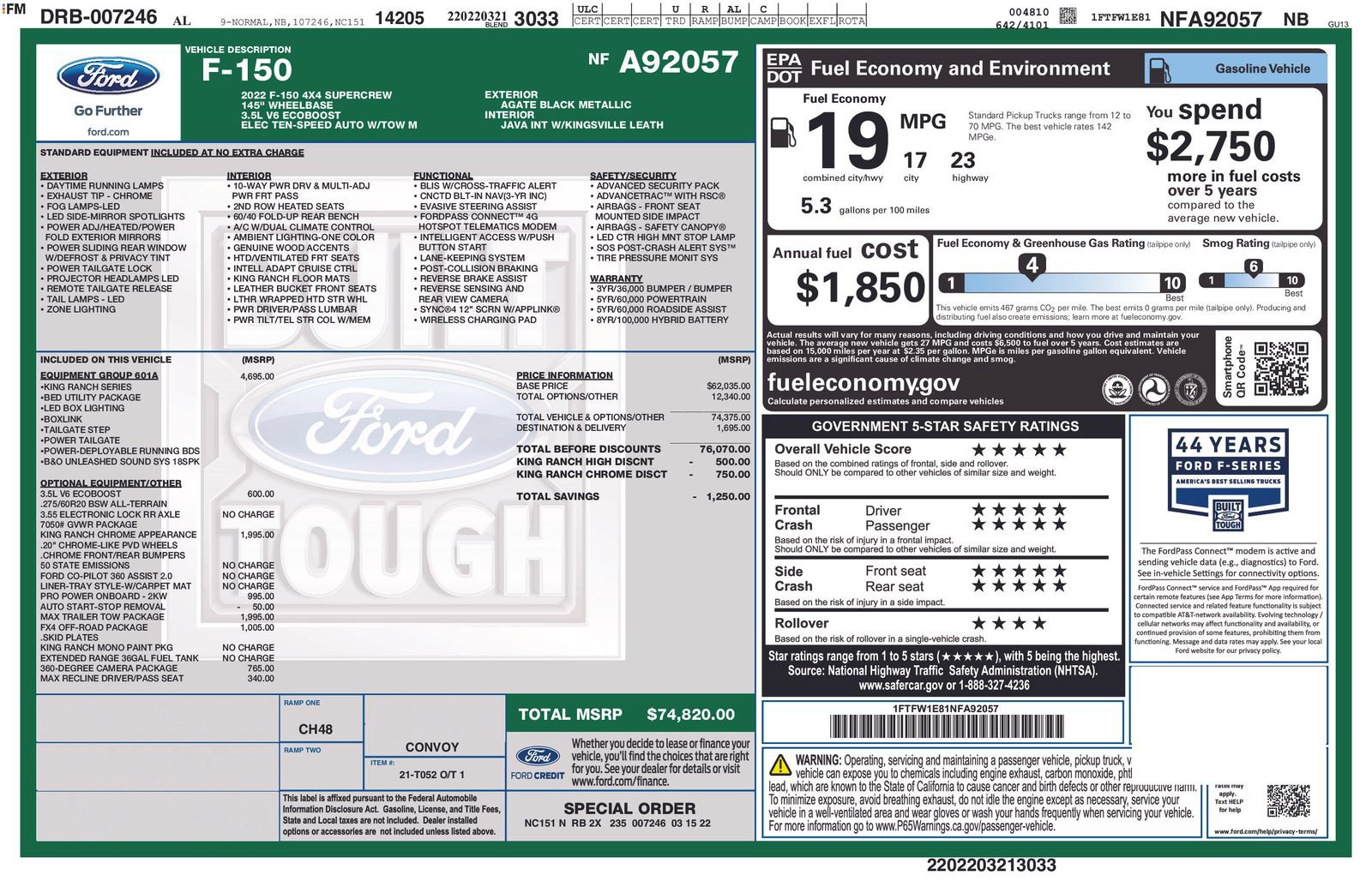 ford f-150 2022 1FTFW1E81NFA92057 image ford f-150 2022 1FTFW1E81NFA92057 image