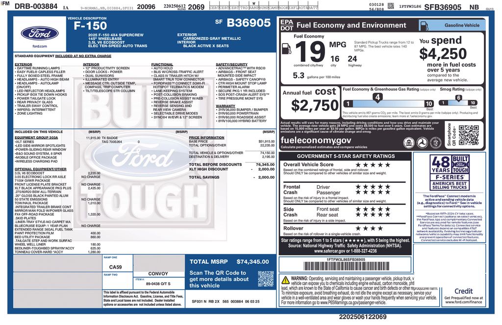 ford f-150 2025 1FTFW3L86SFB36905 image ford f-150 2025 1FTFW3L86SFB36905 image