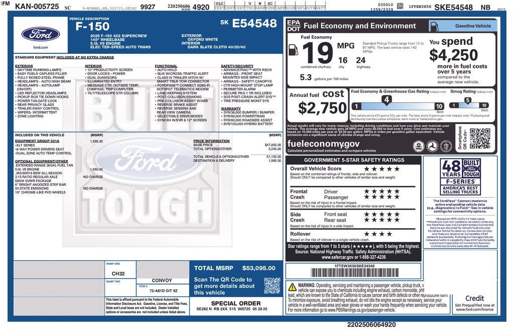 ford f-150 2025 1FTEW3K56SKE54548 image ford f-150 2025 1FTEW3K56SKE54548 image