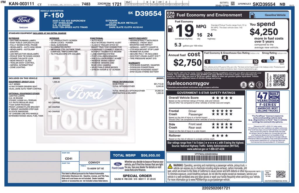 ford f-150 2025 1FTFW3L53SKD39554 image ford f-150 2025 1FTFW3L53SKD39554 image