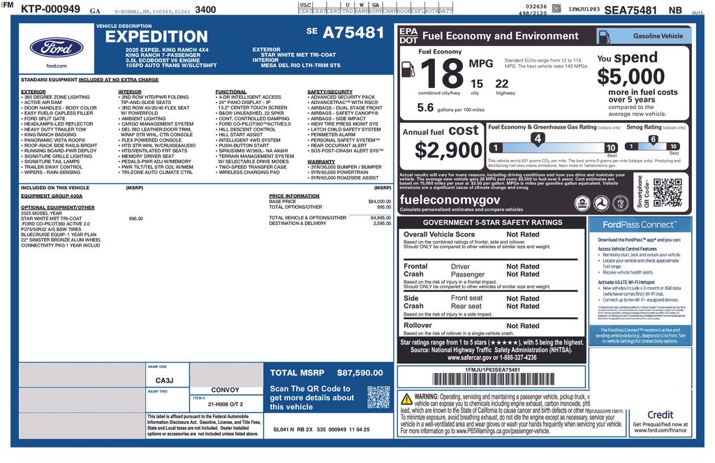 ford expedition 2025 1FMJU1P83SEA75481 image ford expedition 2025 1FMJU1P83SEA75481 image