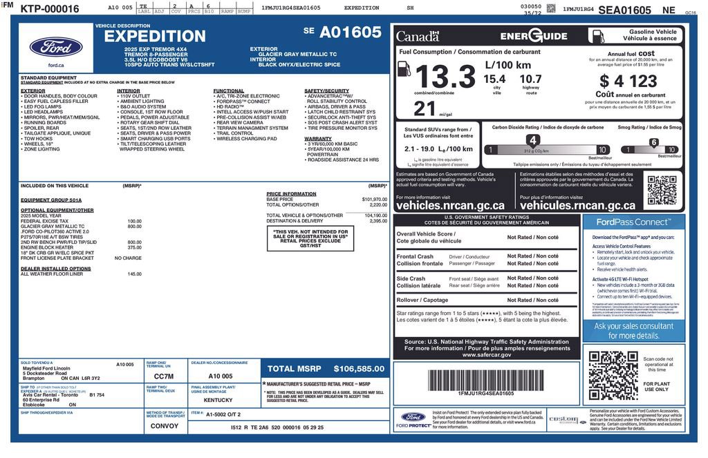 ford expedition 2025 1FMJU1RG4SEA01605 image ford expedition 2025 1FMJU1RG4SEA01605 image