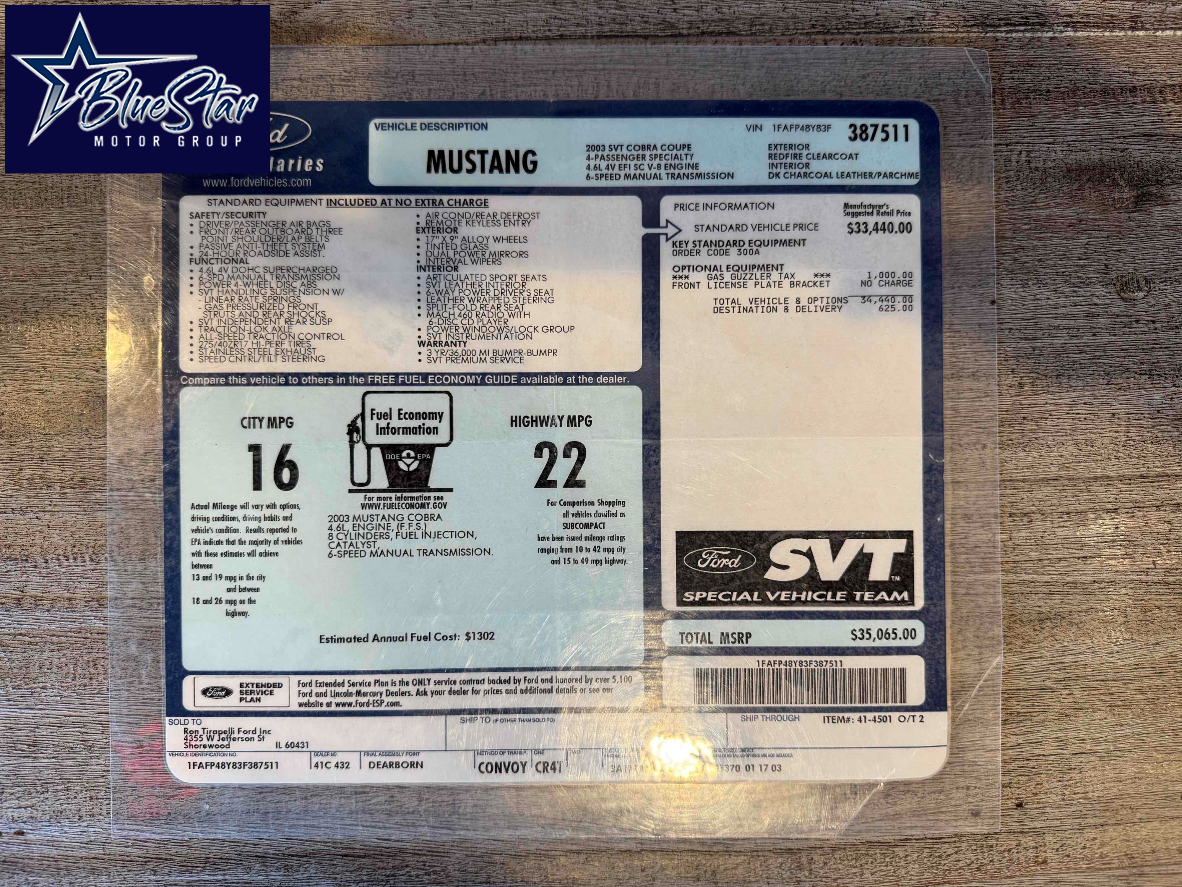 ford mustang 2003 1FAFP48Y83F387511 image ford mustang 2003 1FAFP48Y83F387511 image