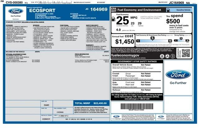 ford ecosport 2018 MAJ6P1SL0JC164969 image ford ecosport 2018 MAJ6P1SL0JC164969 image
